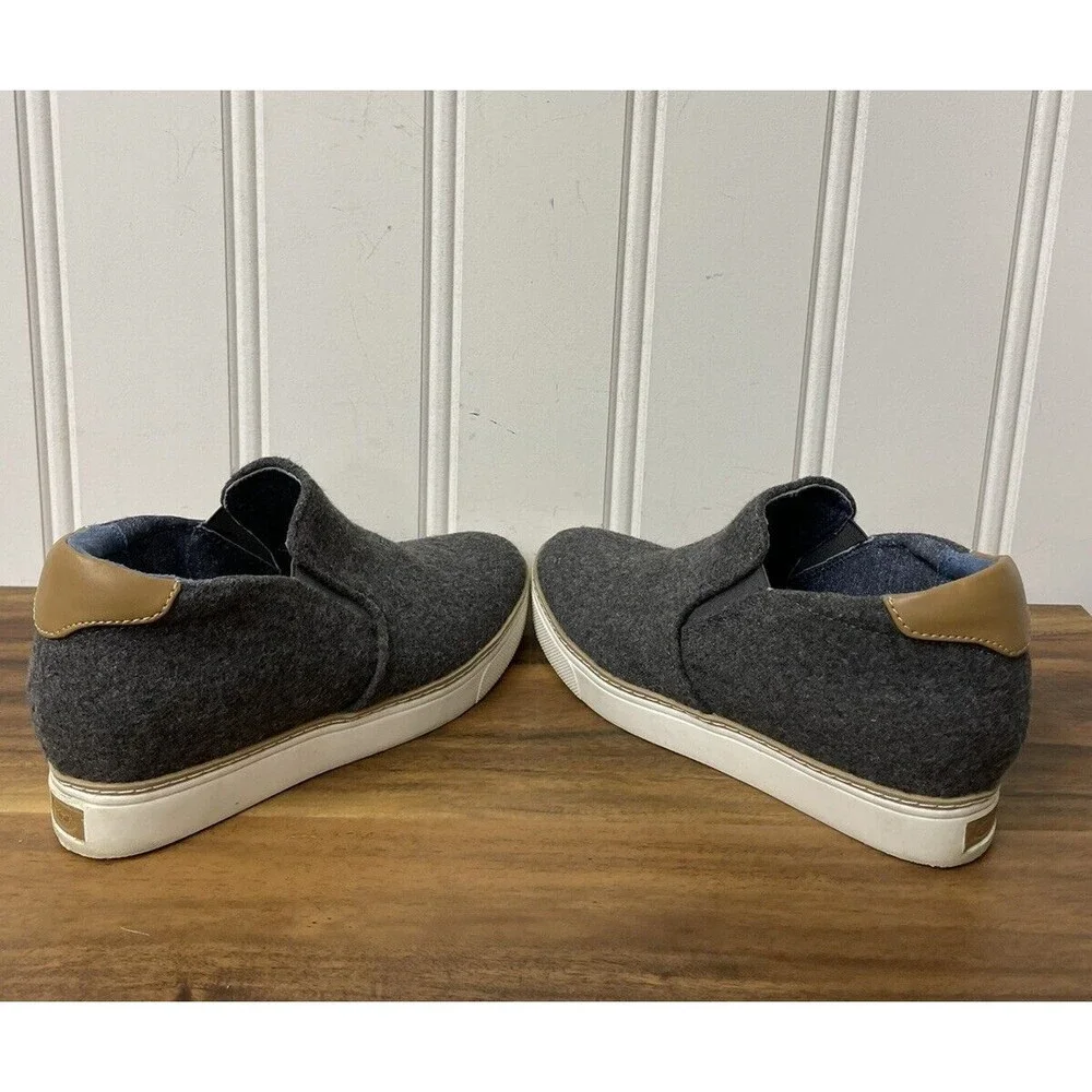 Dr. Scholl's Women's If Only Wool Blend Slip On Wedge‎ Sneaker Size 7 M